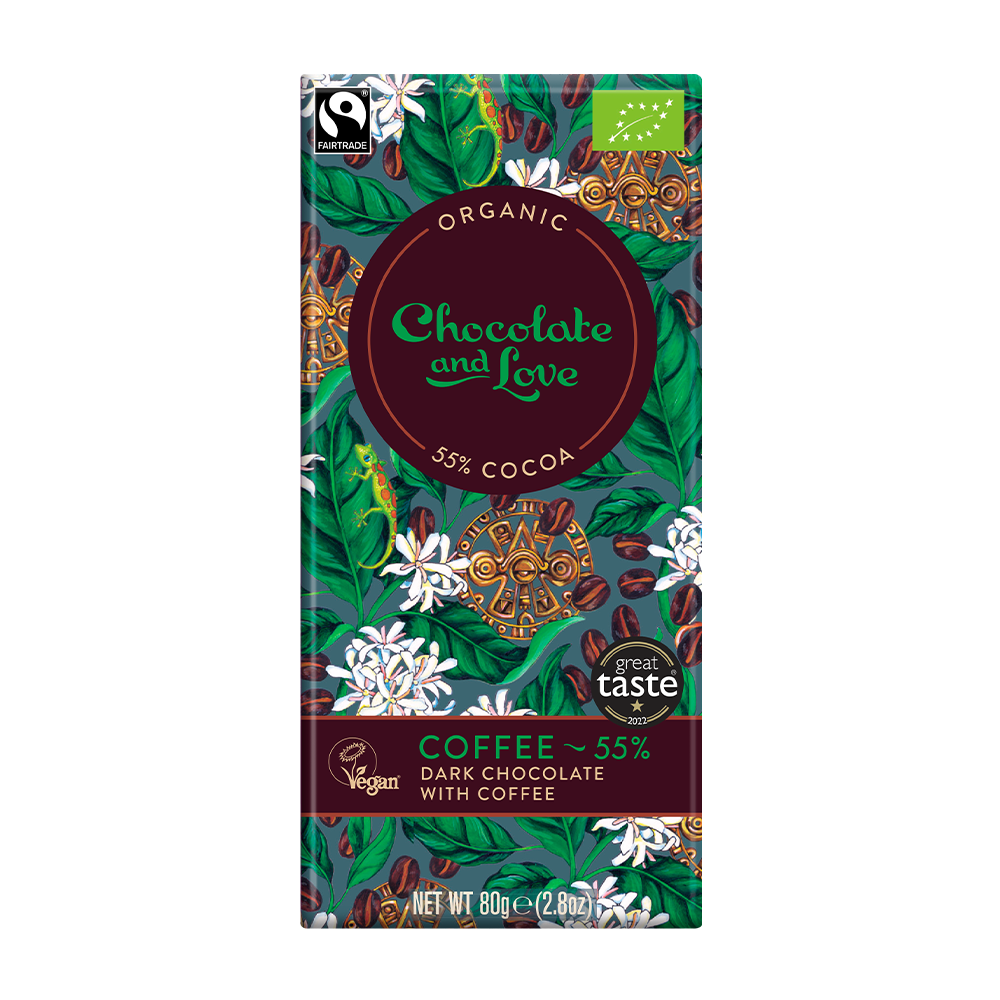 COFFEE 55% - DARK CHOCOLATE WITH ARABICA COFFEE BAR