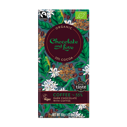 COFFEE 55% - DARK CHOCOLATE WITH ARABICA COFFEE BAR