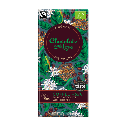 COFFEE 55% - DARK CHOCOLATE WITH ARABICA COFFEE BAR