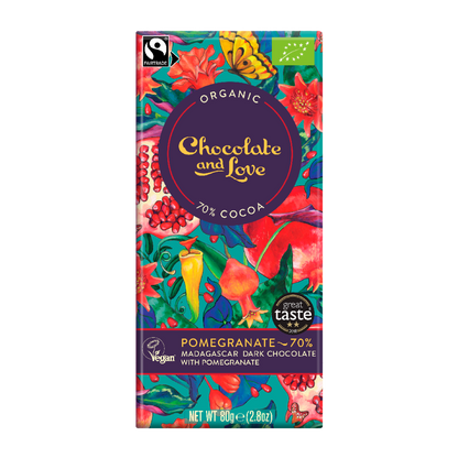 POMEGRANATE 70% - DARK CHOCOLATE WITH POMEGRANATE