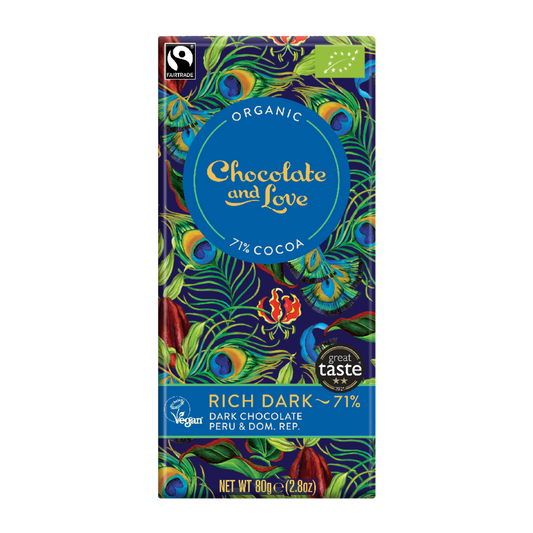 RICH DARK 71% - DARK CHOCOLATE PERU & DOMINICAN REPUBLIC