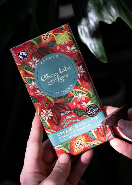 CREAMY DARK 55% - CREAMY DARK CHOCOLATE WITH CACAO NIBS