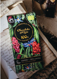 GINGER 100% COCOA - EXTRA DARK CHOCOLATE WITH CANDIED GINGER