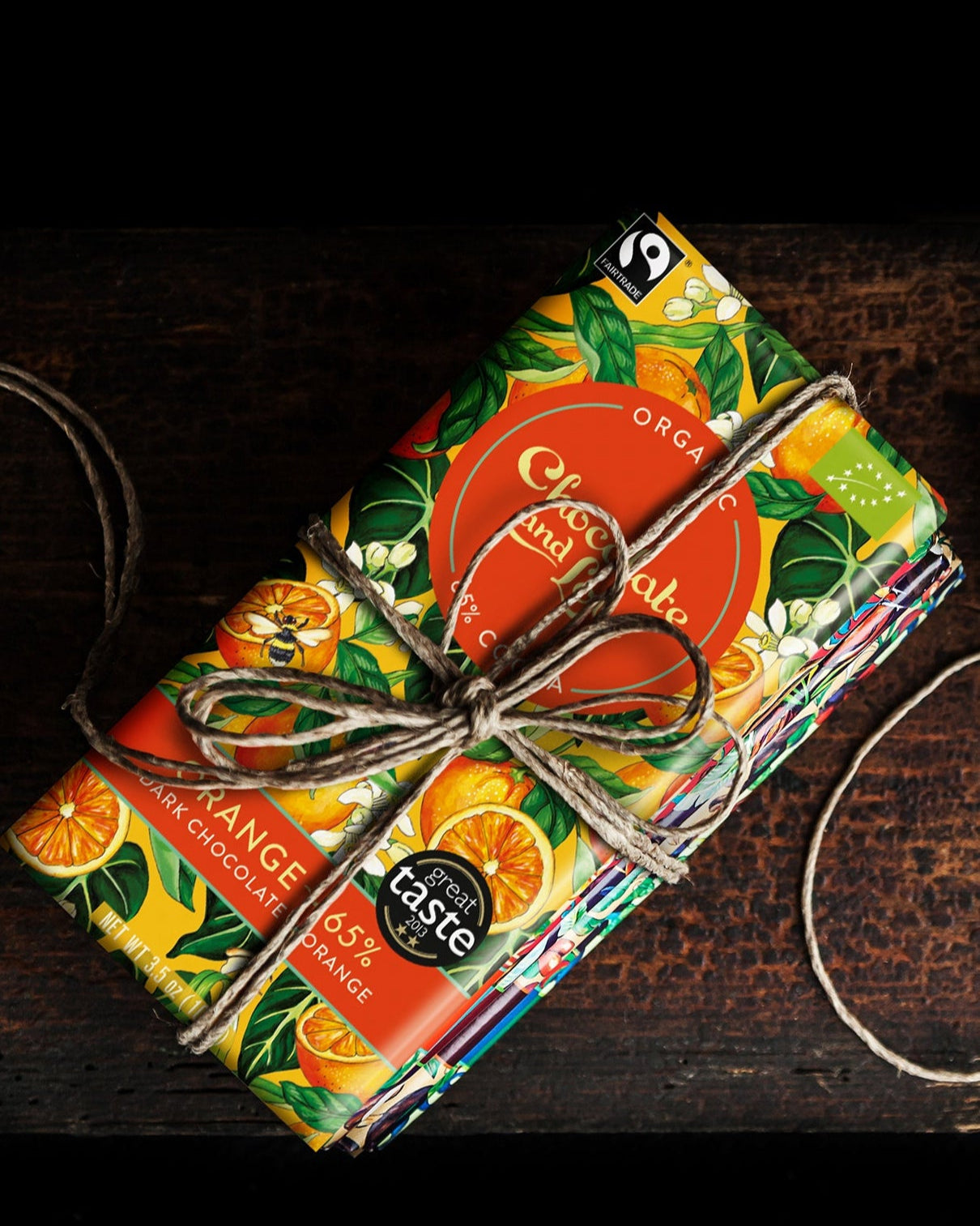 ORANGE 65% - DARK CHOCOLATE BAR WITH ORANGE EXTRACT