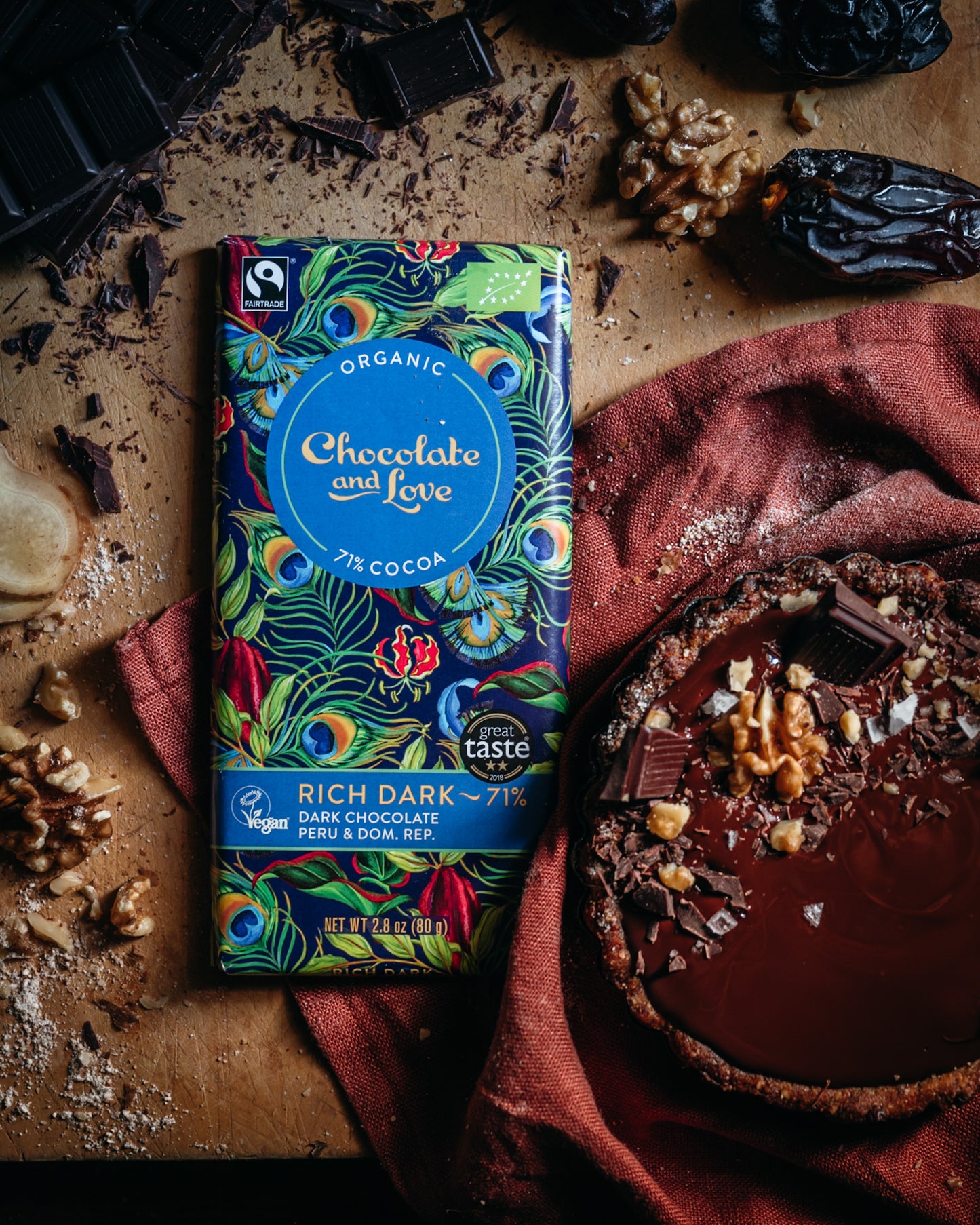 RICH DARK 71% - DARK CHOCOLATE PERU & DOMINICAN REPUBLIC